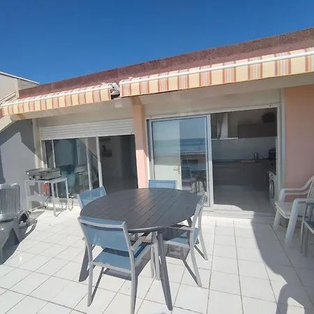 Apartman T4 En Front De Pour 6 Pers Avec Climatisation Et Parking A Narbonne-plage - Fr-1-795-58 *