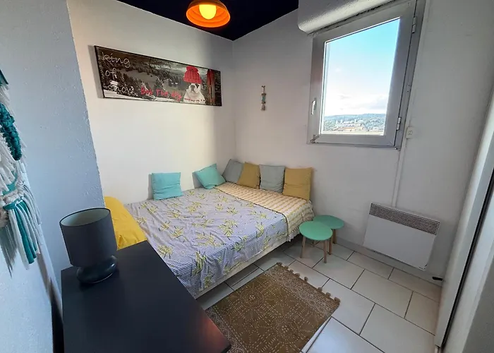 T4 En Front De Pour 6 Pers Avec Climatisation Et Parking A Narbonne-plage - Fr-1-795-58 Apartman