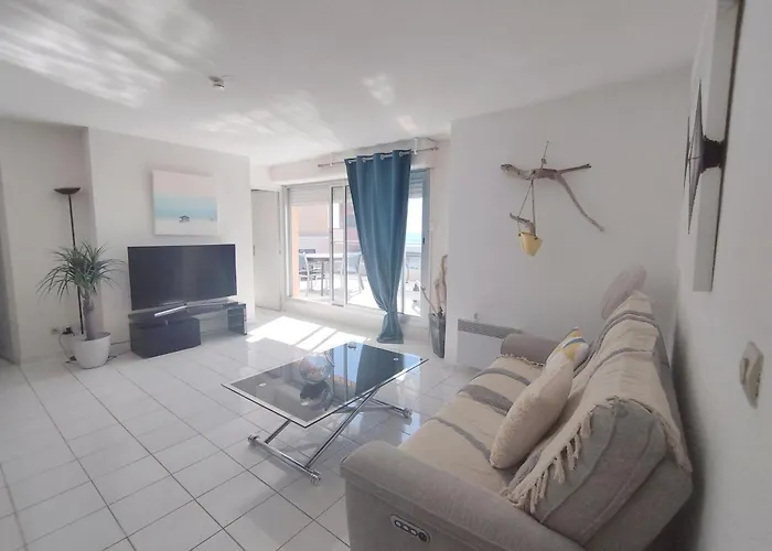 T4 En Front De Pour 6 Pers Avec Climatisation Et Parking A Narbonne-plage - Fr-1-795-58 Apartman