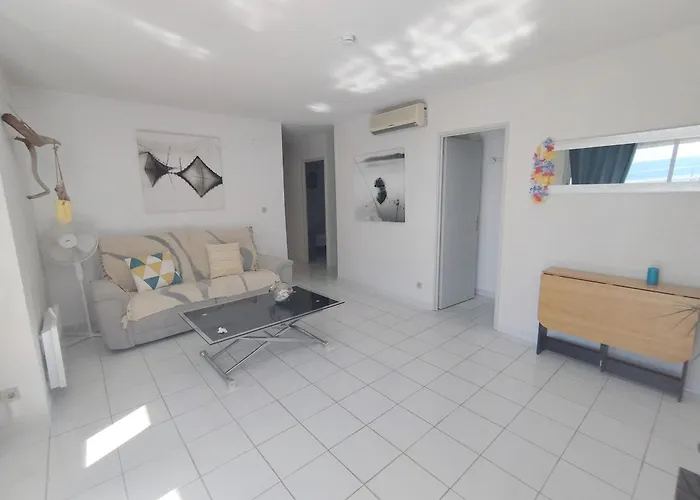 T4 En Front De Pour 6 Pers Avec Climatisation Et Parking A Narbonne-plage - Fr-1-795-58 Apartman *