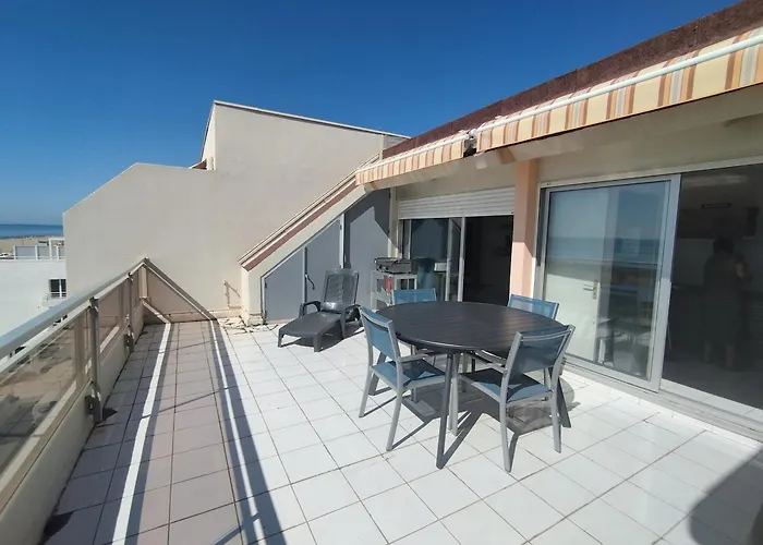 Apartman T4 En Front De Pour 6 Pers Avec Climatisation Et Parking A Narbonne-plage - Fr-1-795-58 Narbonne